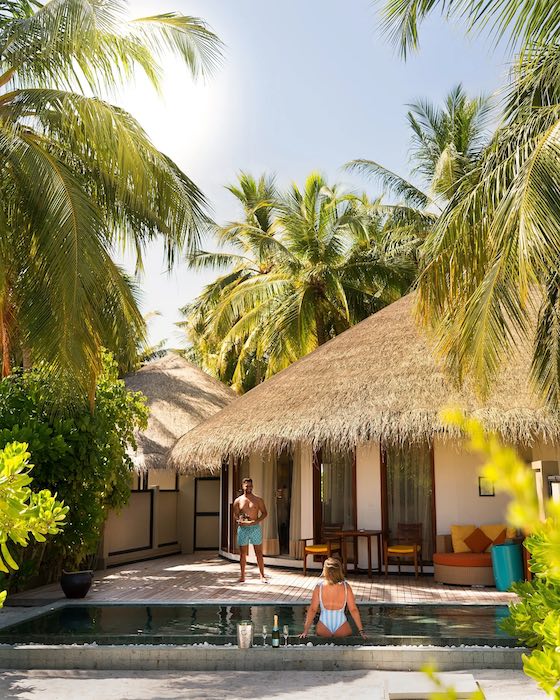Beachfront Infinity Pool Villa at Angsana Velavaru, view 4
